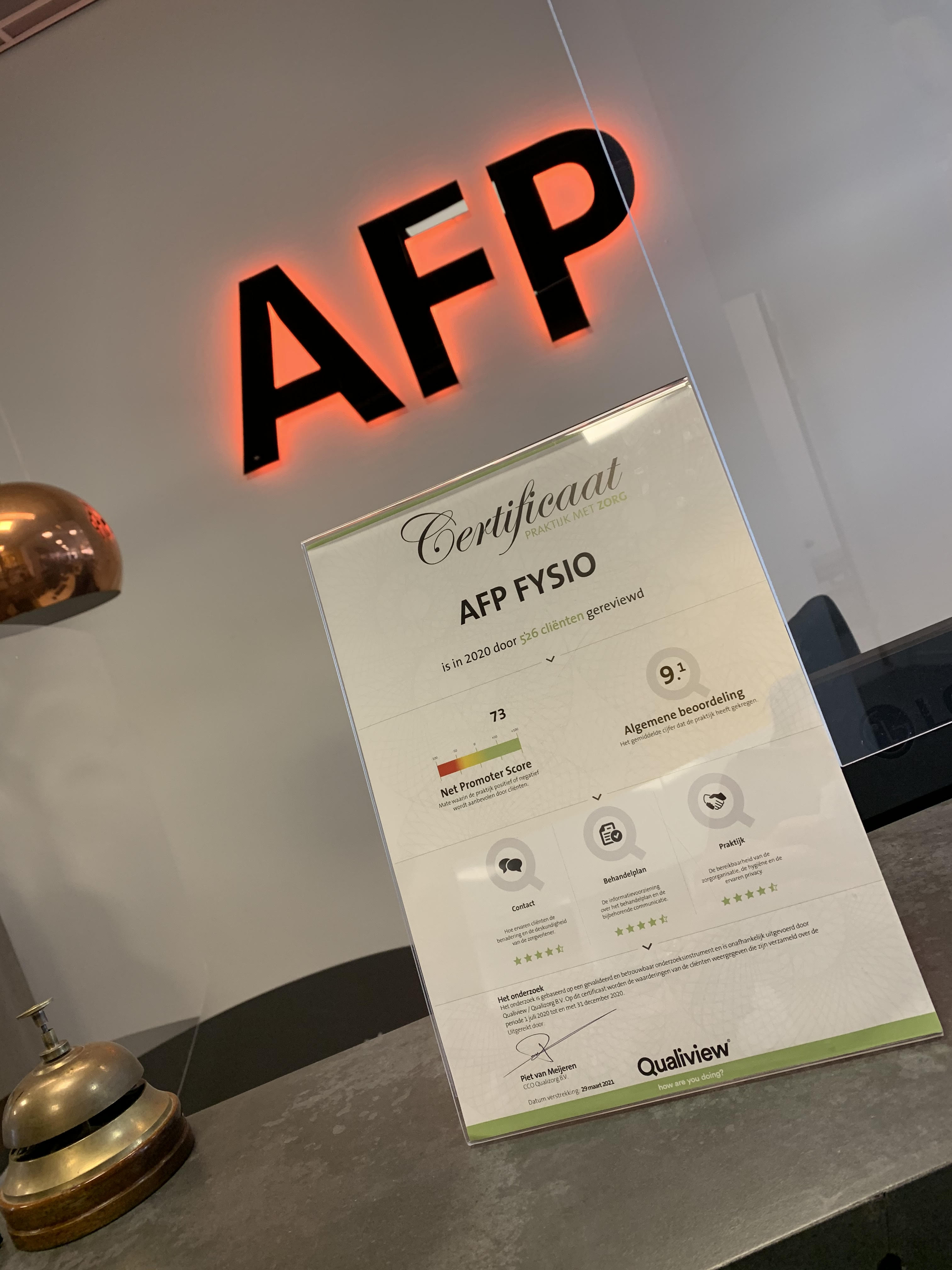 NIEUWS: AFP streeft naar kwaliteit