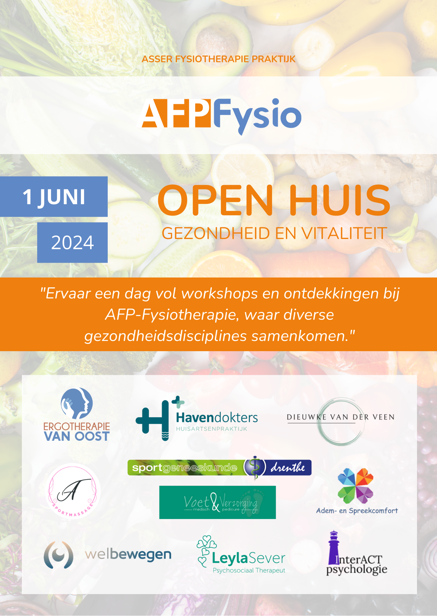 Open Huis: Vitaliteit & Gezondheid 1 juni 2024
