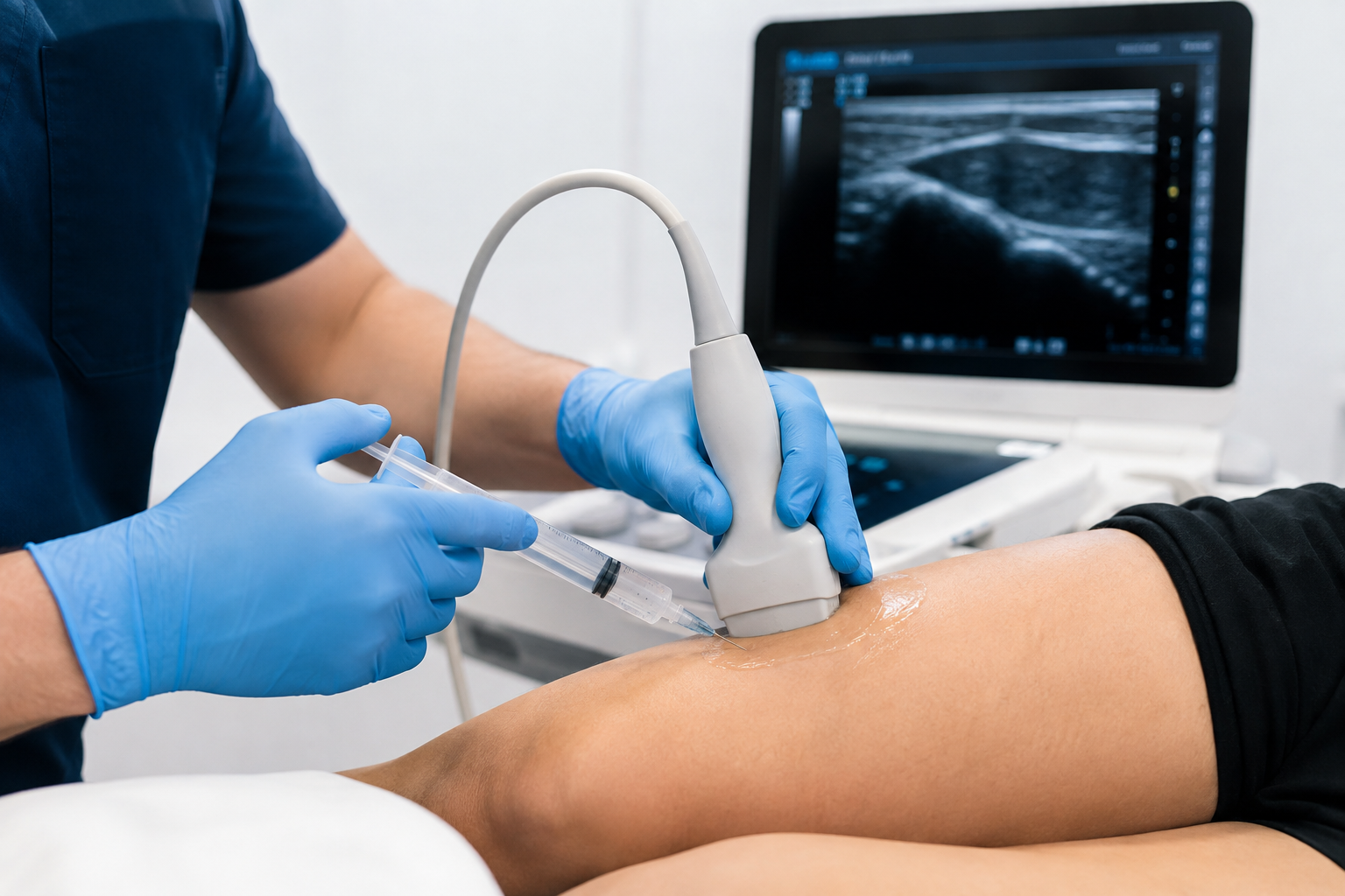 Echogeleide injectie 
